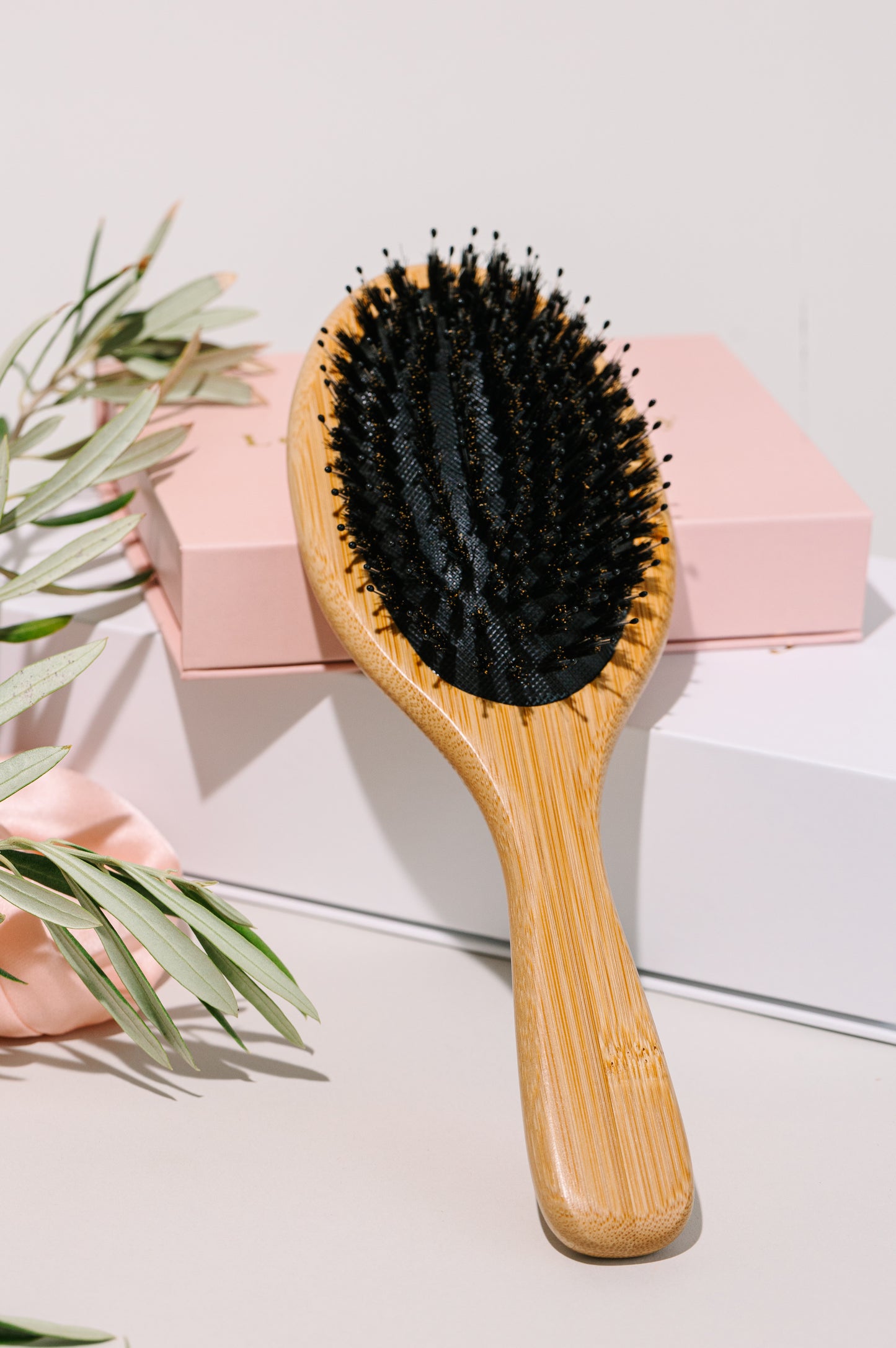 Bamboo + Boars Hair Brush